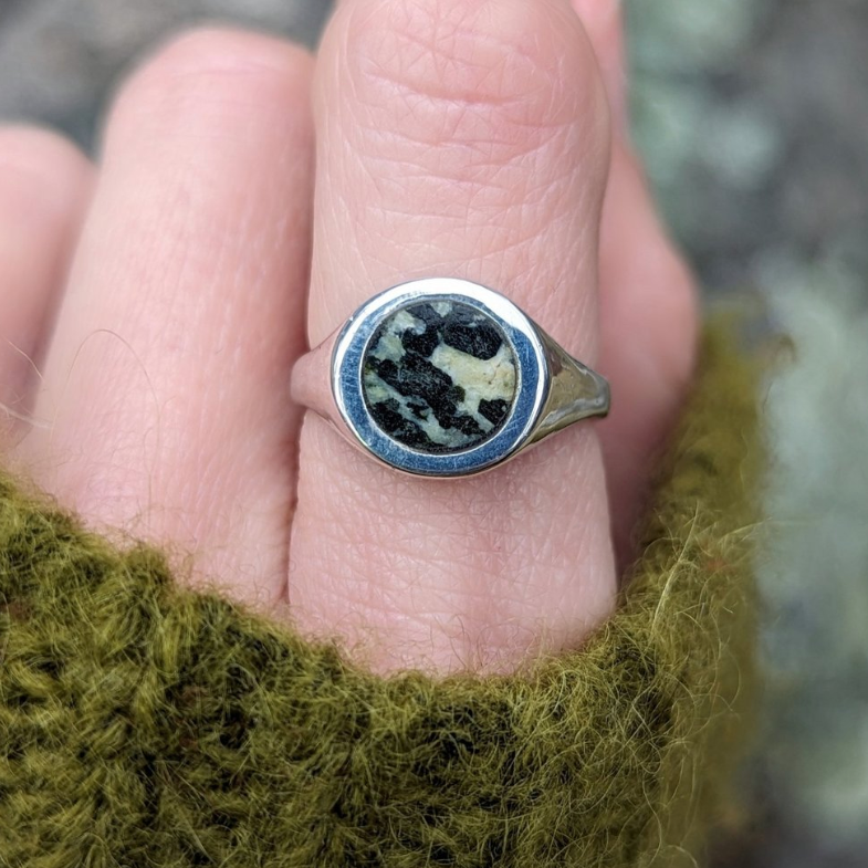 YUBA GRANITE SIGNET RING || LEORA CORONEL