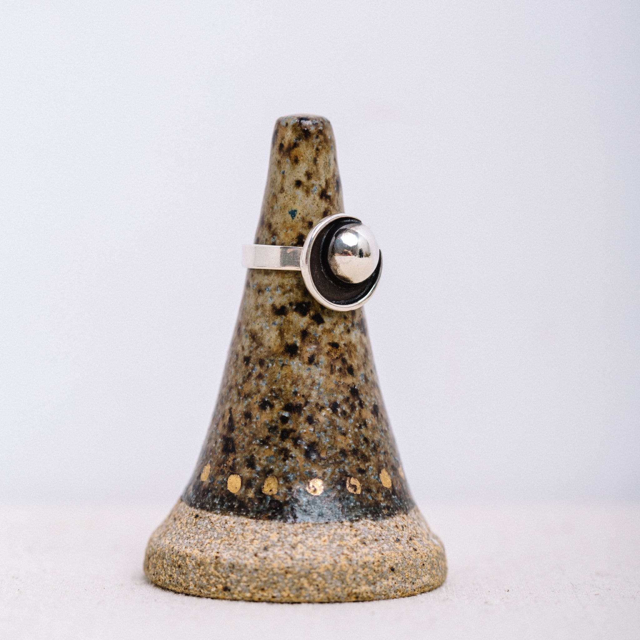 SILVER ECLIPSE RING || LEORA CORONEL