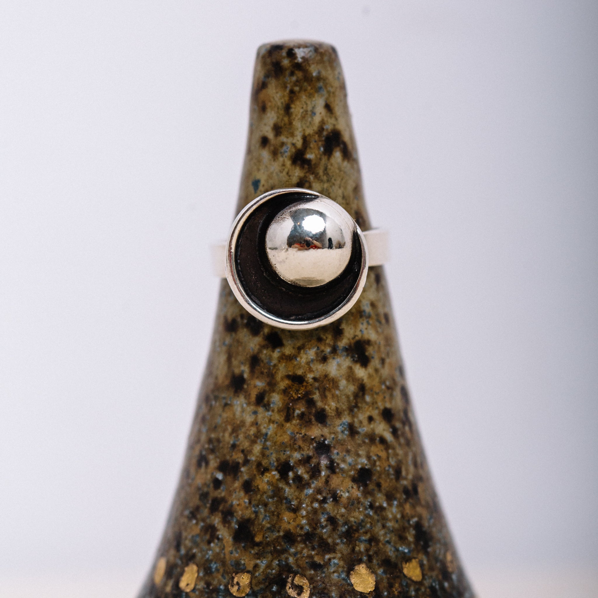 SILVER ECLIPSE RING || LEORA CORONEL