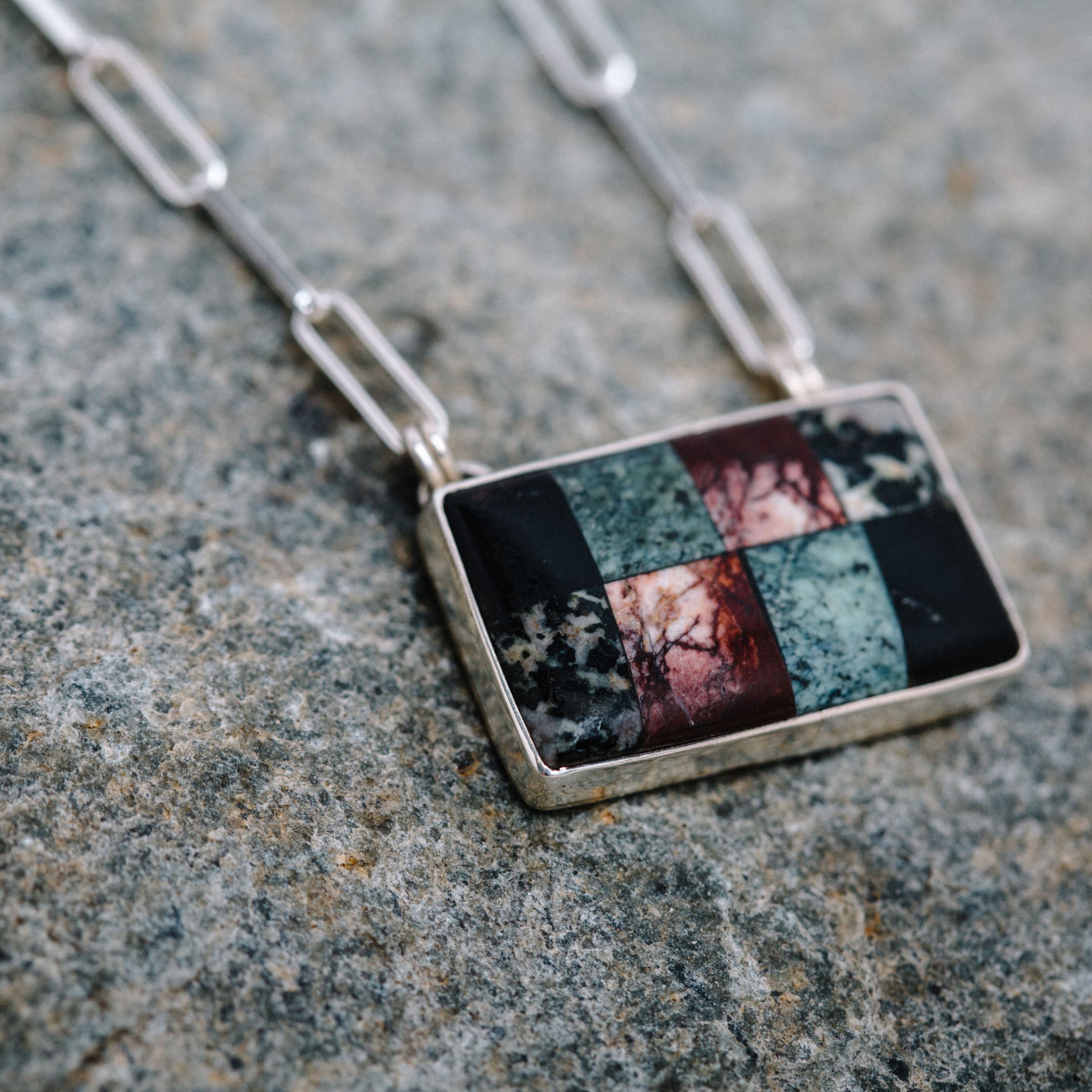 YUBA ROCK PATCHWORK NECKLACE || LEORA CORONEL