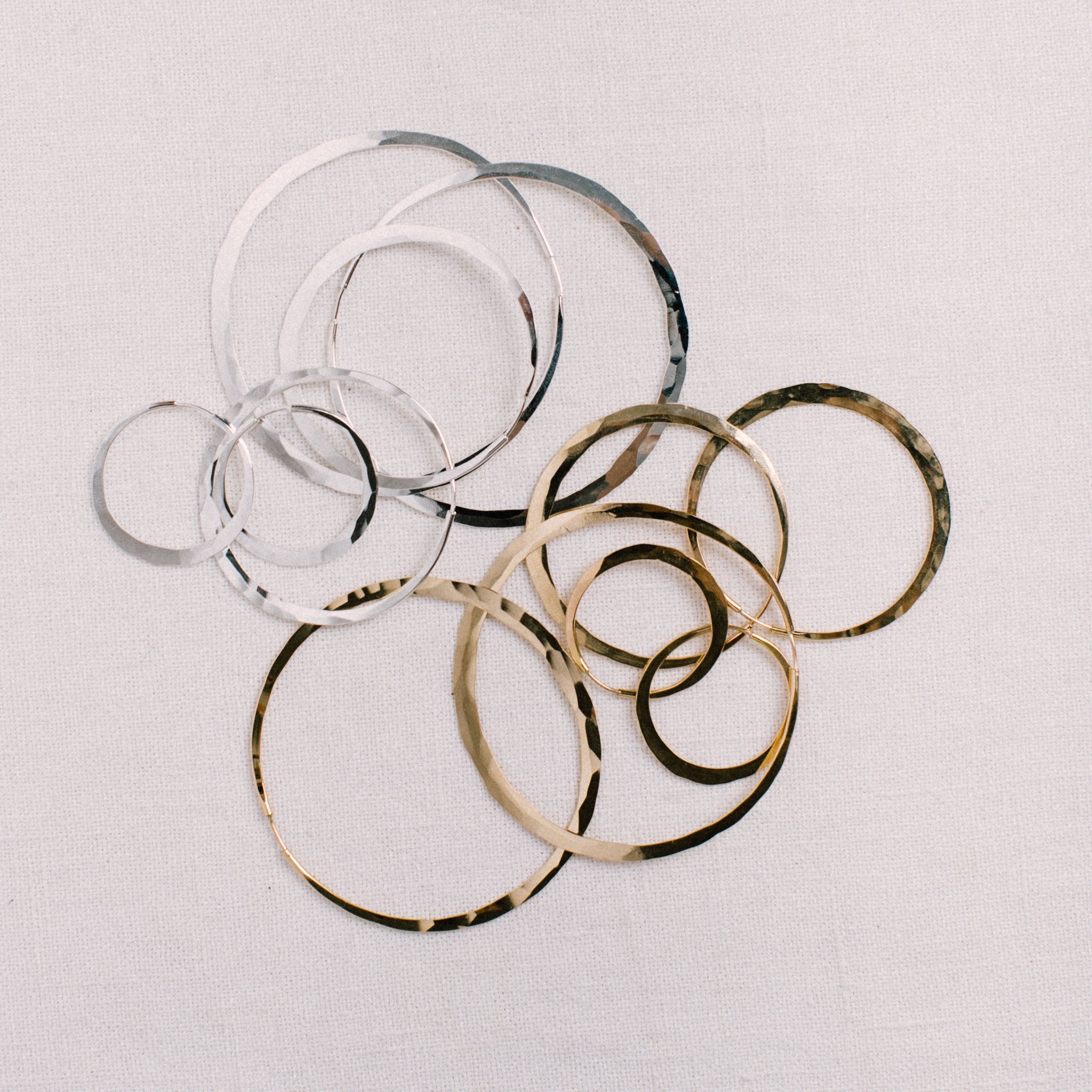 SILVER HOOPS || POINT REYES JEWELER