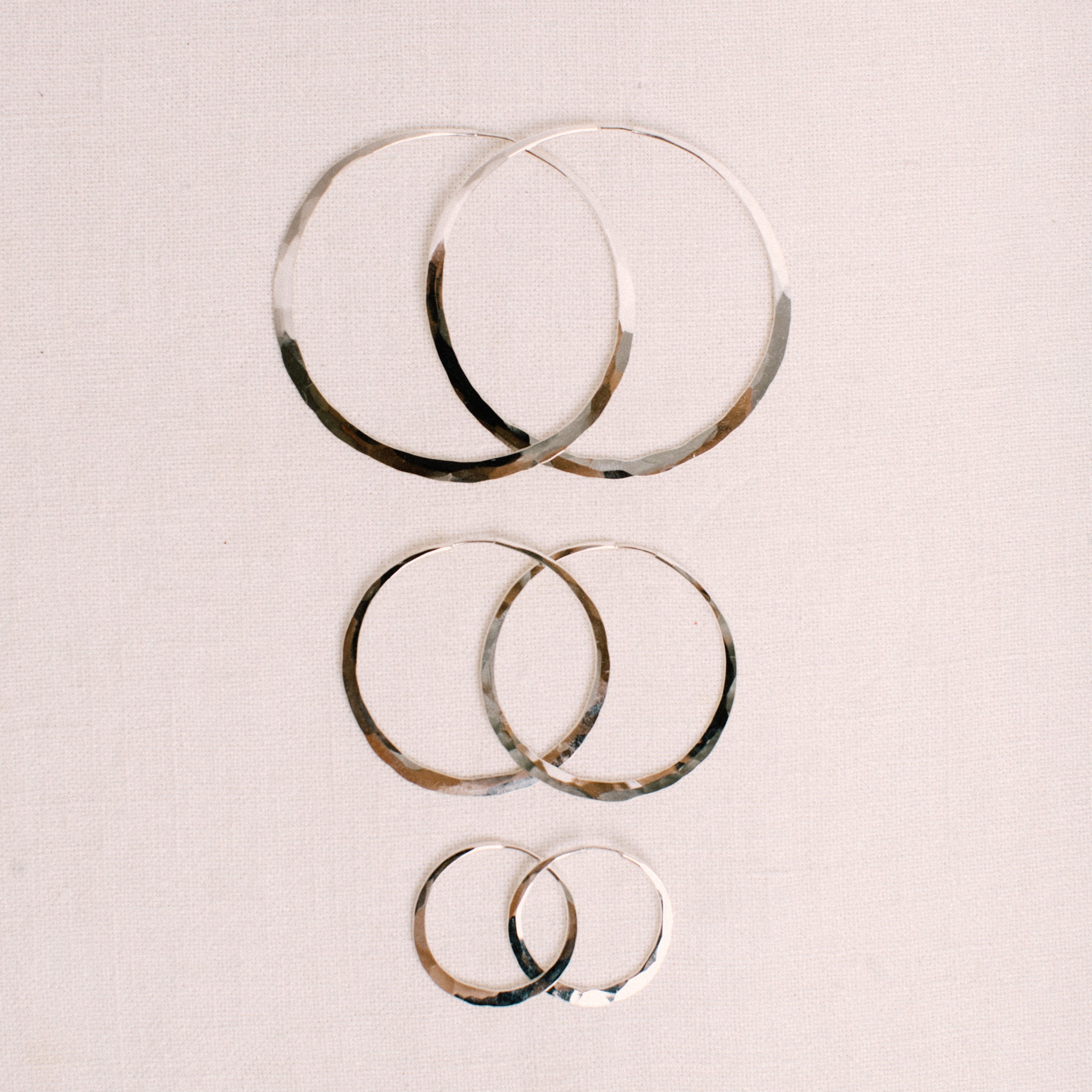SILVER HOOPS || POINT REYES JEWELER