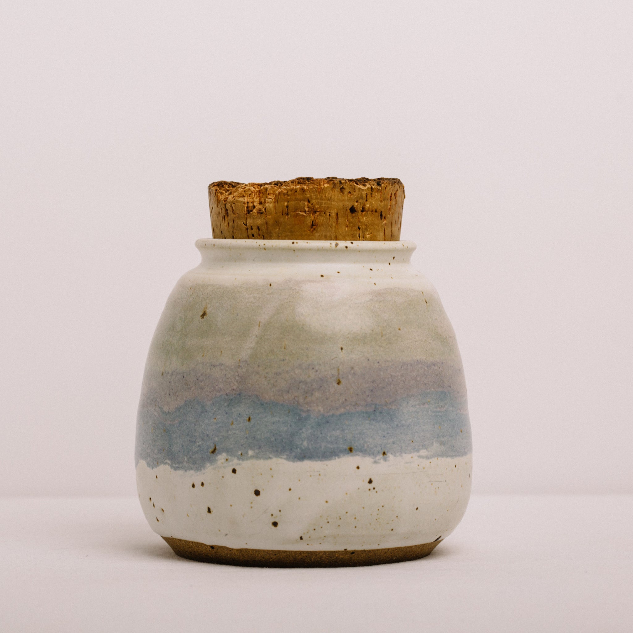 CORK TOP STONEWARE JAR || VINTAGE