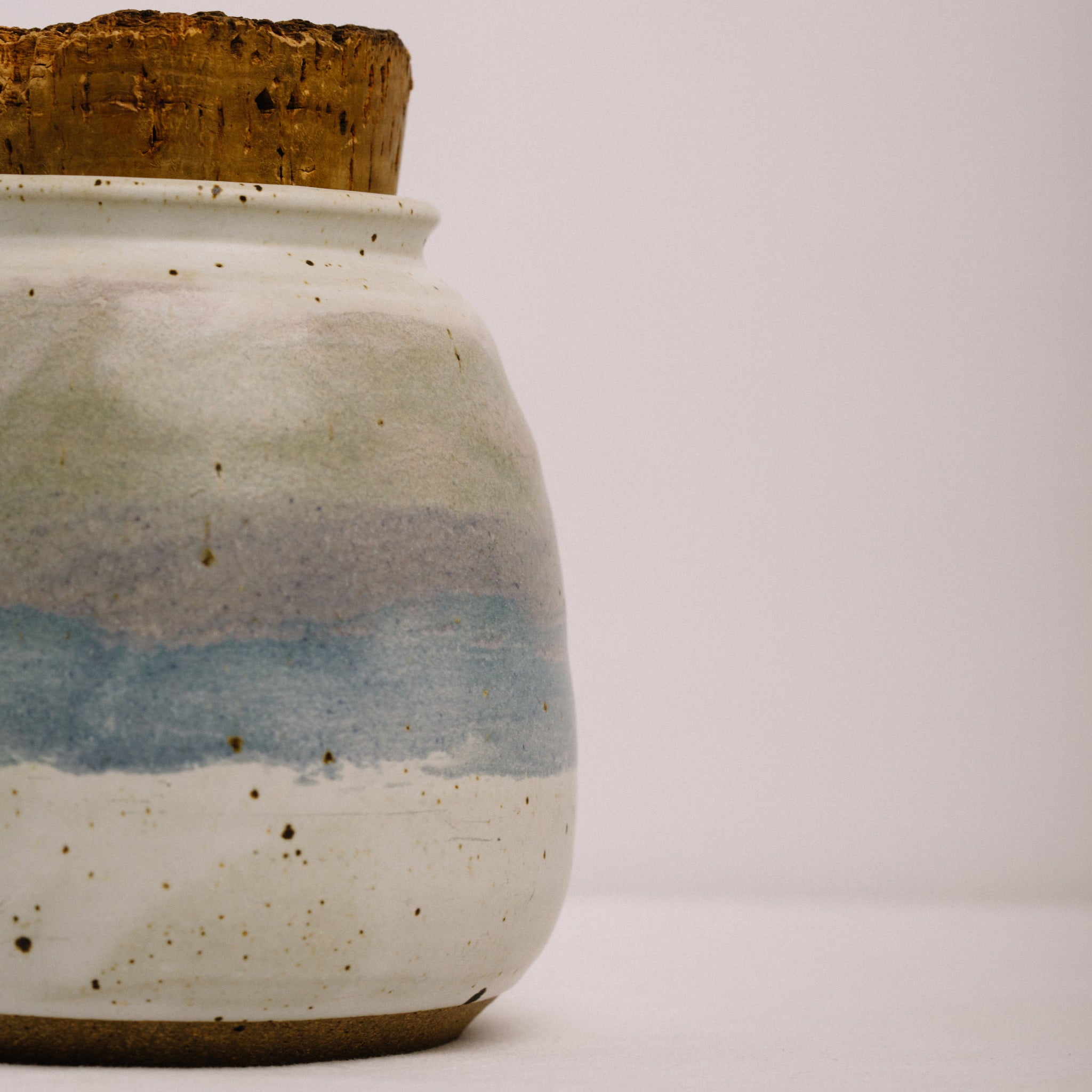 CORK TOP STONEWARE JAR || VINTAGE