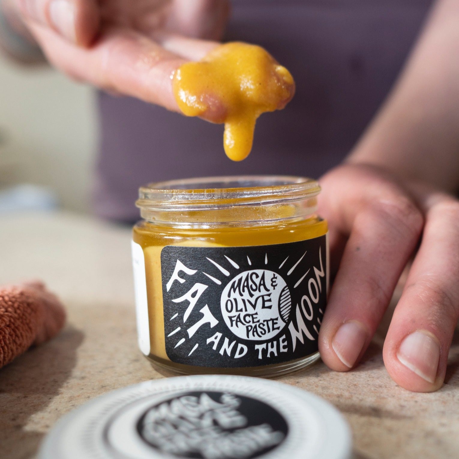 MASA & OLIVE FACE PASTE || FAT AND THE MOON