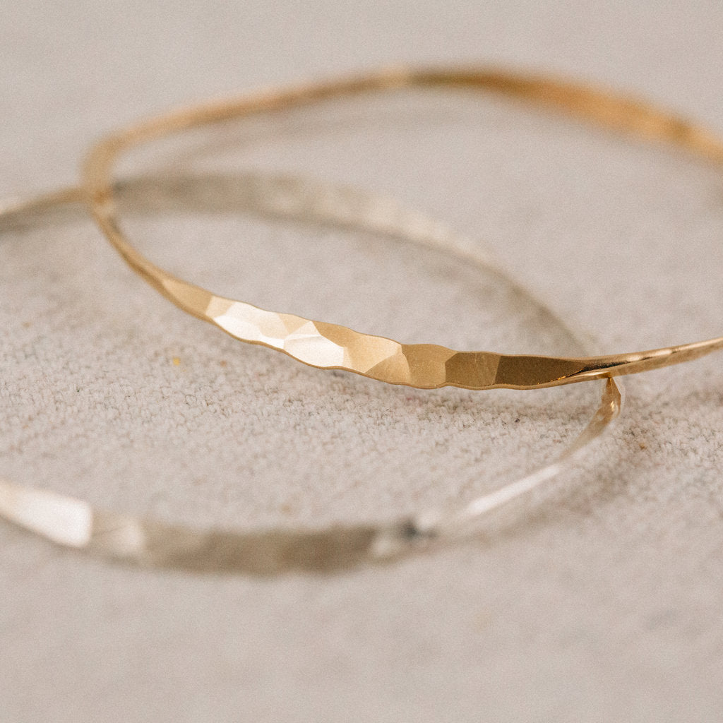 HAMMERED BANGLE || POINT REYES JEWELER