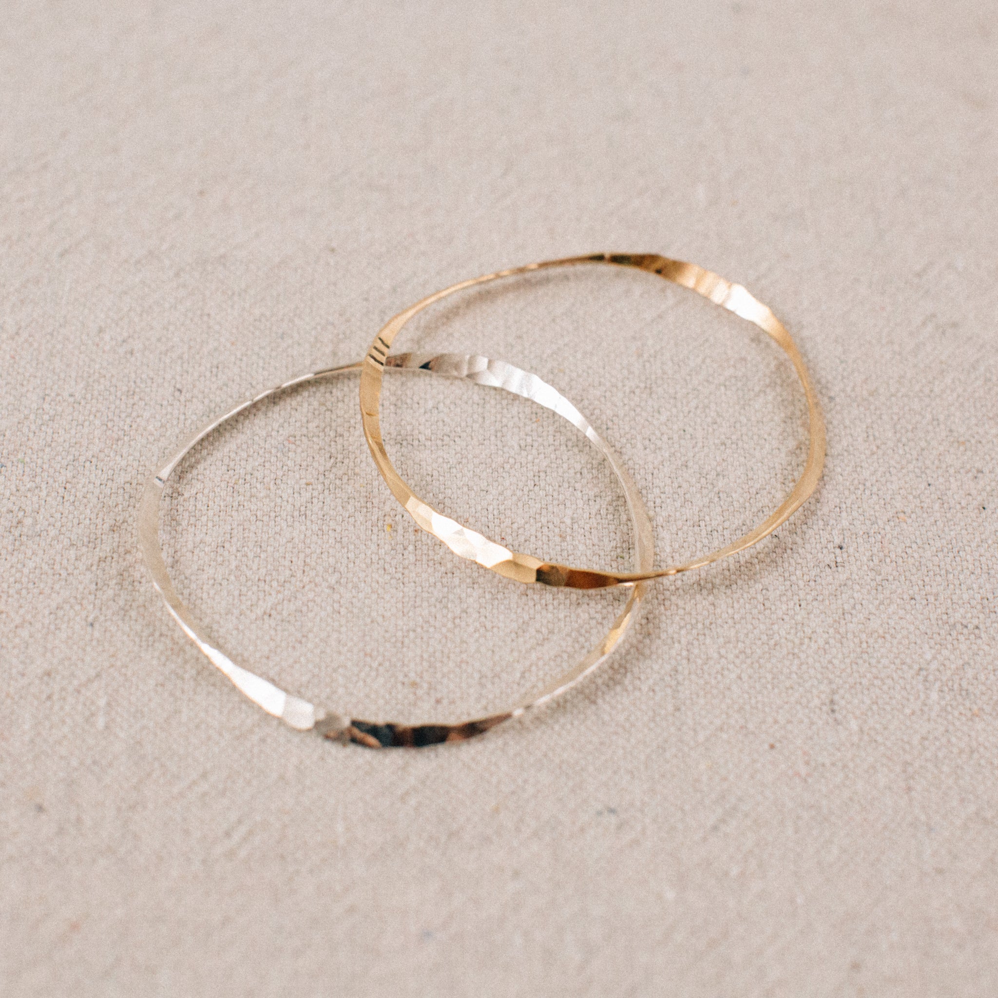 HAMMERED BANGLE || POINT REYES JEWELER