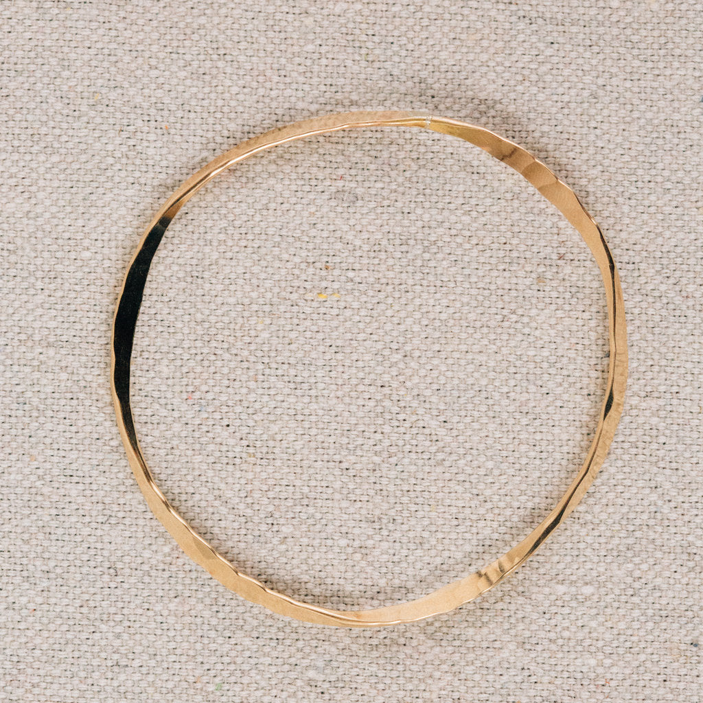 HAMMERED BANGLE || POINT REYES JEWELER