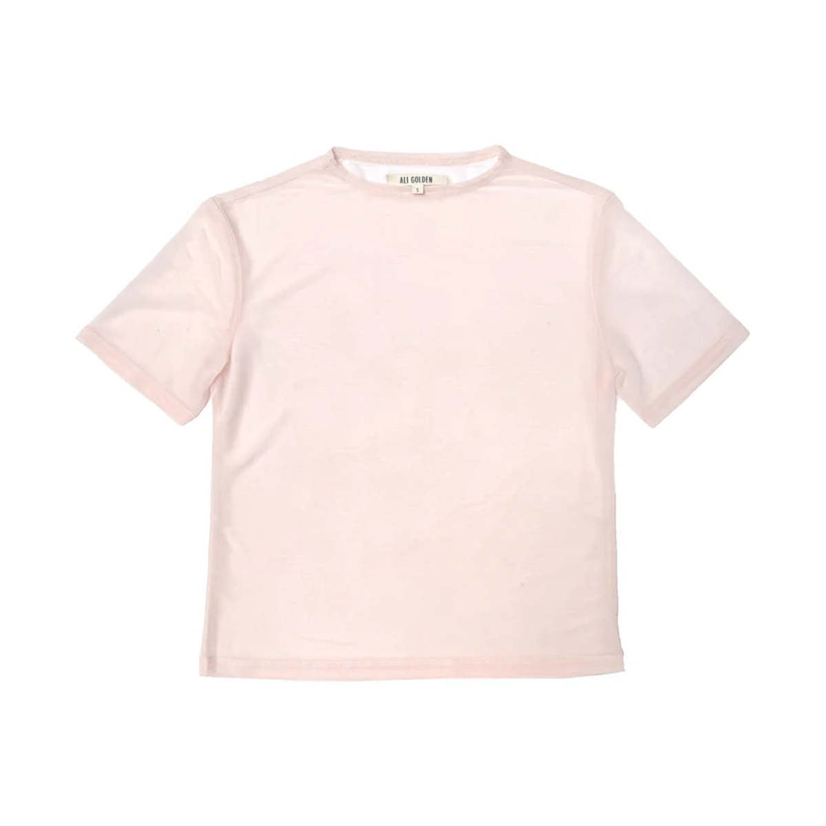 BALLET PINK MESH T SHIRT || ALI GOLDEN