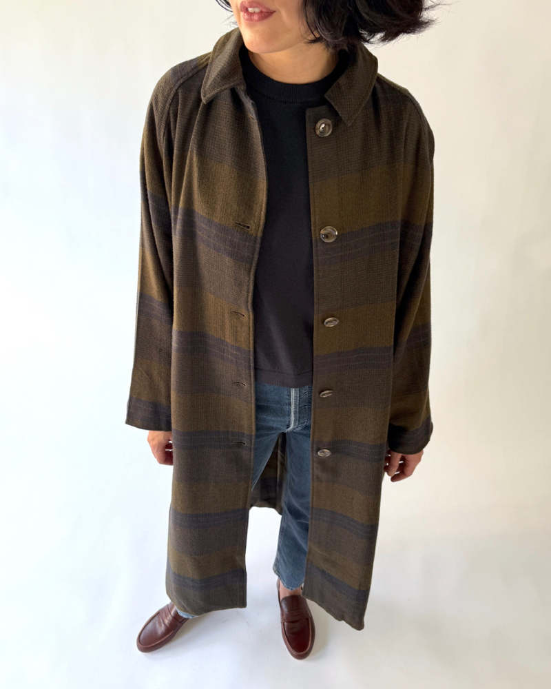 PLAID NEW TRENCH || ALI GOLDEN
