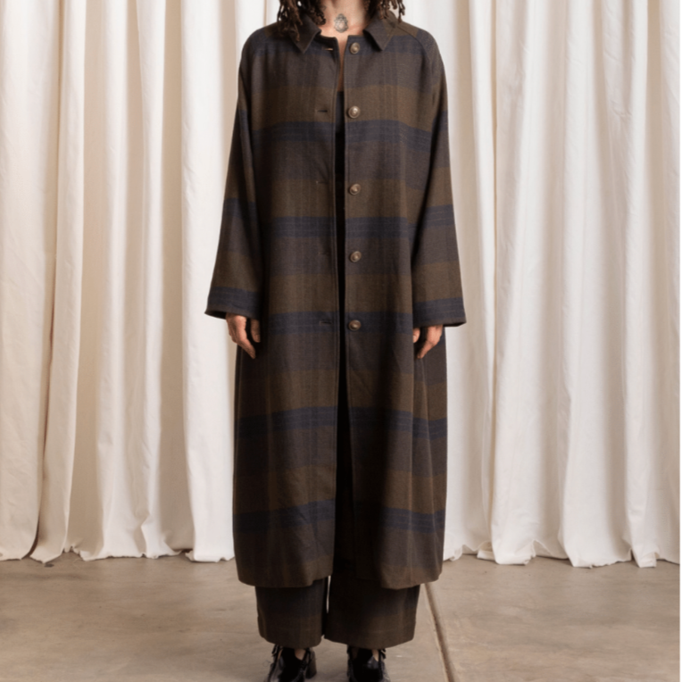 PLAID NEW TRENCH || ALI GOLDEN