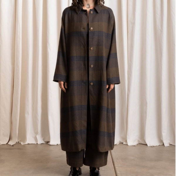 PLAID NEW TRENCH || ALI GOLDEN
