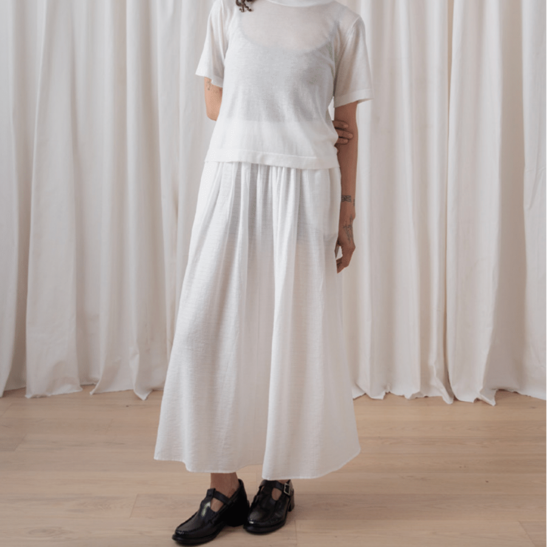 FULL SKIRT IN BONE || ALI GOLDEN