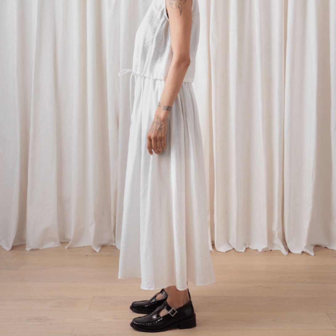 FULL SKIRT IN BONE || ALI GOLDEN
