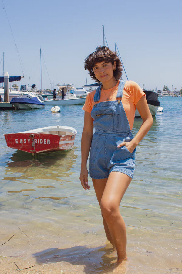ALMA OVERALL DENIM SHORTS || JUNGMAVEN
