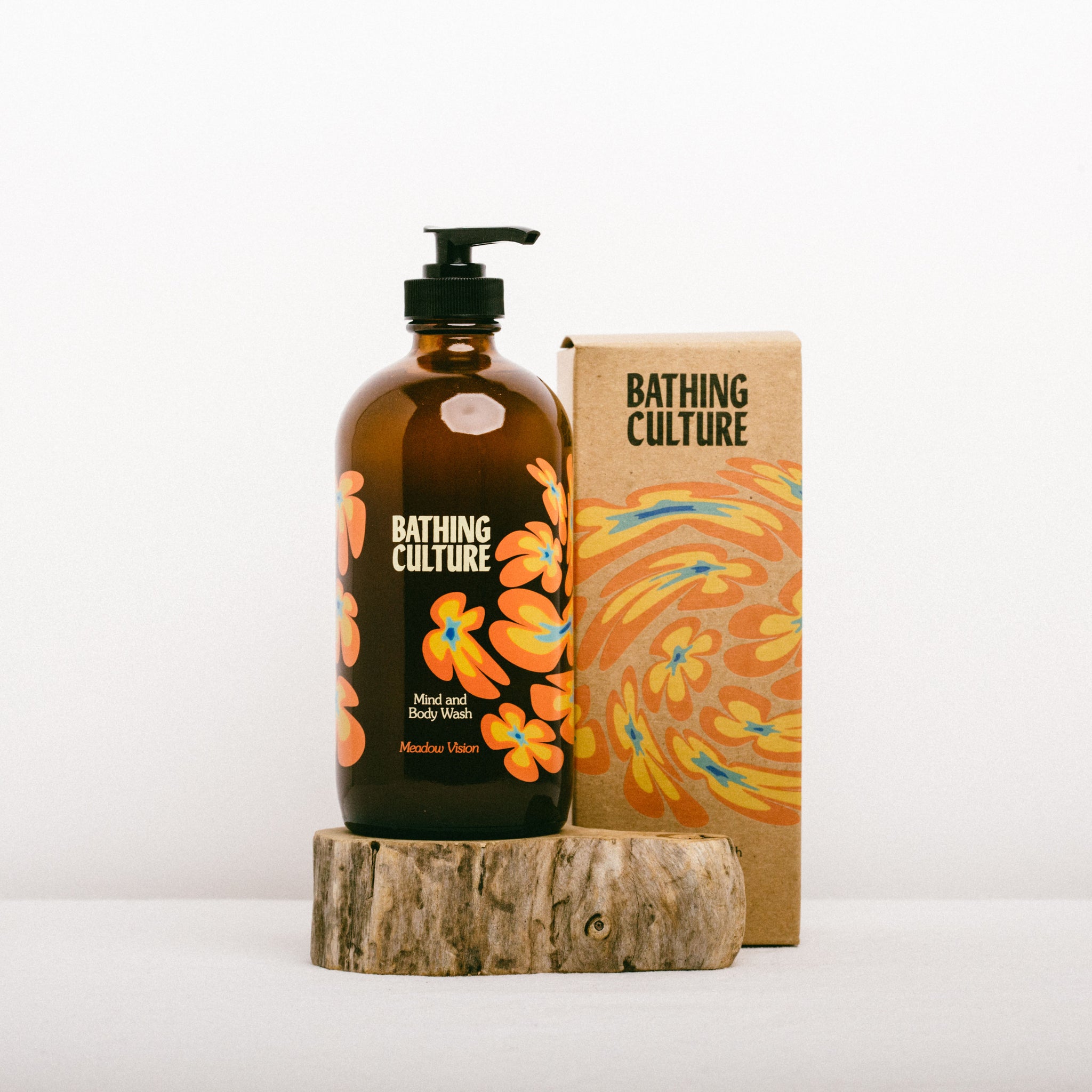 MEADOW VISION MIND & BODY WASH GLASS BOTTLE || BATHING CULTURE