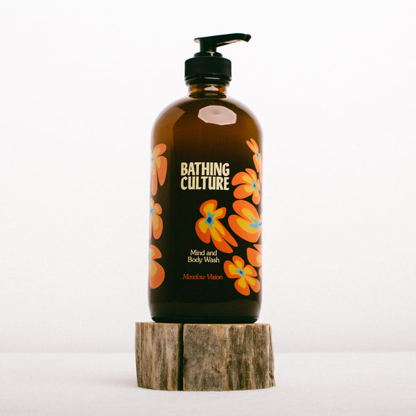 MEADOW VISION MIND & BODY WASH GLASS BOTTLE || BATHING CULTURE