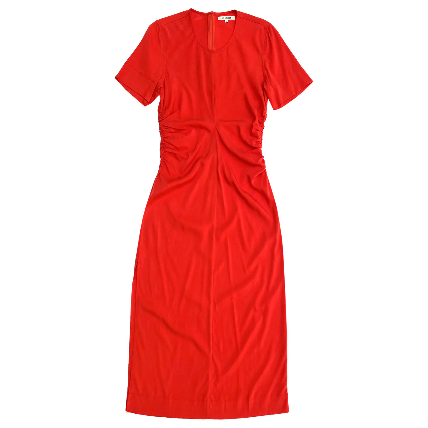 POPPY SIDE RUCHED FORM DRESS || ALI GOLDEN