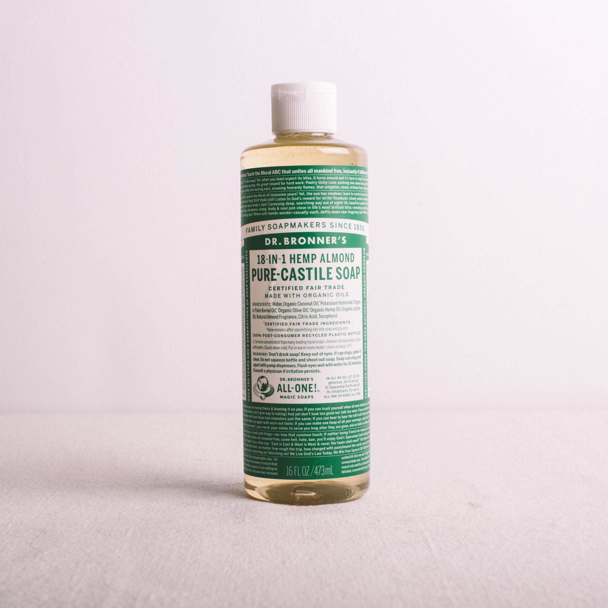 PURE-CASTILE LIQUID SOAP || DR BRONNER'S