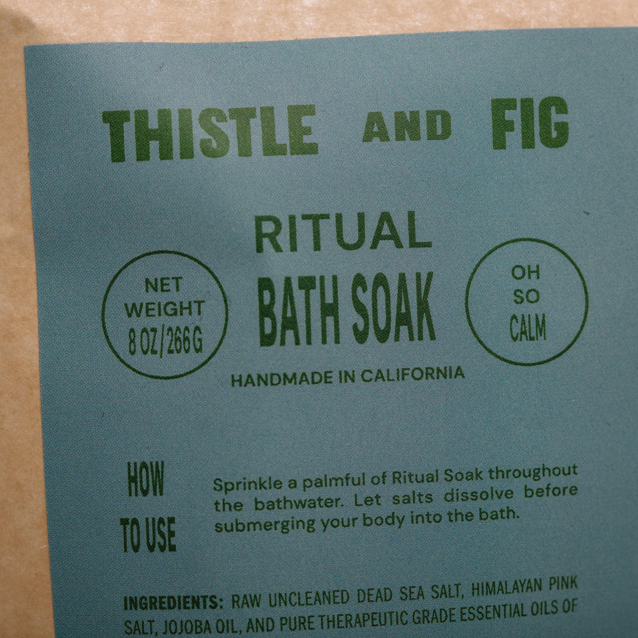 RITUAL BATH SOAK || THISTLE & FIG